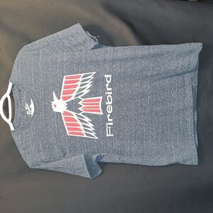 PONTIAC FIREBIRD Lucky Brand COLLABERATION  Blue Graphic Tee